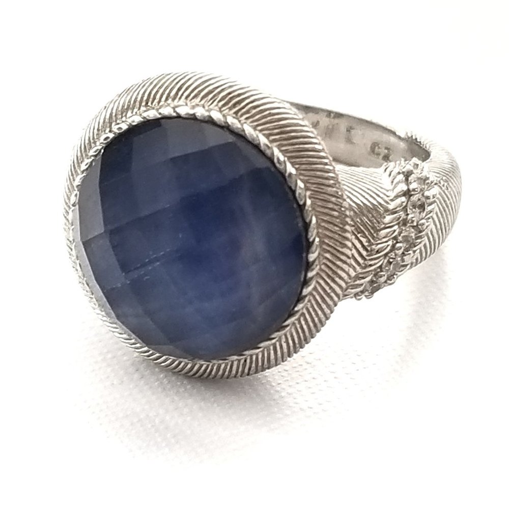 Judith Ripka Blue Ring Corundum Size 6
